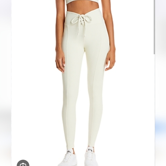 Year of Ours NWTs Ribbed Football Leggings Bone - Picture 5 of 7